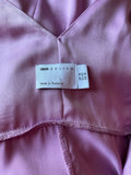 BRAND NEW ASOS PINK WRAP AROUND SATIN MAXI DRESS SIZE 14