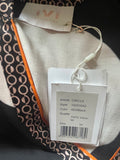 BRAND NEW IVI COLLECTION BLACK CIRCLE PRINT TIE WAIST WRAP STYLE DRESS SIZE 34 UK 8