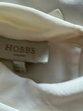 HOBBS 100% SILK WHITE ROLL NECK SLEEVELESS TOP SIZE 14