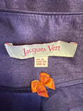 JACQUES VERT PURPLE PENCIL DRESS & MATCHING JACKET SUIT SIZE 12