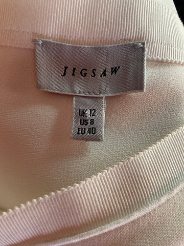 JIGSAW IVORY A-LINE SKIRT SIZE 12