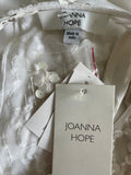 BRAND NEW JOANNA HOPE WHITE SEQUIN OVERLAY TOP SPECIAL OCCASION PENCIL DRESS  SIZE 12