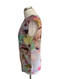 TED BAKER MULTI COLOURED PRINT SLEEVELESS TOP  SIZE 1 UK 10