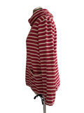 SEASALT CORNWALL LOW SEAS RED & WHITE STRIPED SWEATSHIRT TOP SIZE 12