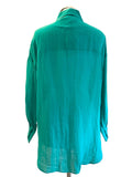 BRAND NEW MASSIMO DUTTI BRIGHT GREEN RAMIO LONG SLEEVE SHIRT  SIZE 10