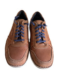 JOSEF SEIBEL MENS TAN LEATHER &SUEDE COMFORT SNEAKER LACE UP SHOES SIZE 9/43