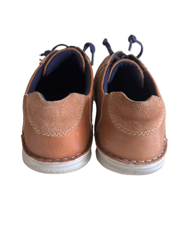 JOSEF SEIBEL MENS TAN LEATHER &SUEDE COMFORT SNEAKER LACE UP SHOES SIZE 9/43