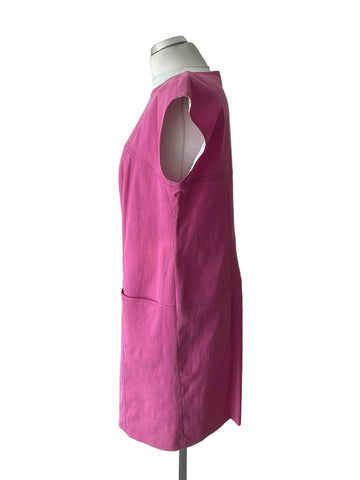 ESCADA PINK BOAT NECK SLEEVELESS SHIFT DRESS SIZE 42 UK 14