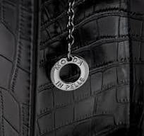 BRAND NEW MODA IN PELLE BLACK MOC CROC ZOLA TOTE /SHOULDER BAG