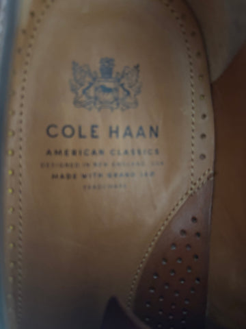 COLE HAAN GRAND 360 TAN BROWN LEATHER LACE UP BROGUE SHOES SIZE 13 /47.5 D