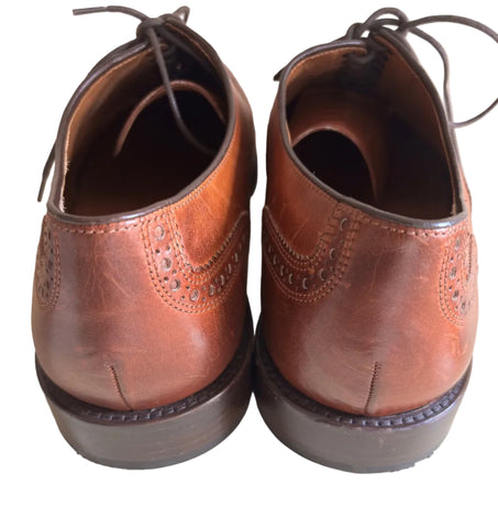 COLE HAAN GRAND 360 TAN BROWN LEATHER LACE UP BROGUE SHOES SIZE 13 /47.5 D