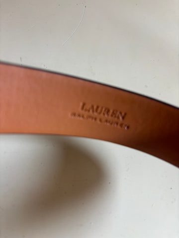 BRAND NEW RALPH LAUREN GENUINE LEATHER NAVY BELT SIZE M