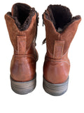 JOSEPH SIEBEL BROWN LEATHER LACE UP BOOTS SIZE 7/40