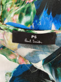 PAUL SMITH FLORAL MULTICOLOURED SHORT SLEEVE TOP SIZE 38 UK 10