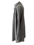 PHASE EIGHT GREY KNIT UNLINED WRAP FRONT COAT SIZE 12