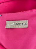 PER UNA SPEZIALE CORAL PINK COLD SHOULDER PENCIL DRESS  SIZE 14