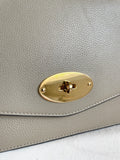 MULBERRY LARGE DARLEY BEIGE CALFSKIN LEATHER CHAIN STRAP SHOULDER BAG