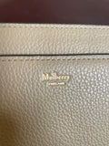 MULBERRY LARGE DARLEY BEIGE CALFSKIN LEATHER CHAIN STRAP SHOULDER BAG