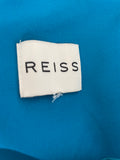 REISS DENNY BRIGHT TURQUOISE PENCIL DRESS  SIZE 14