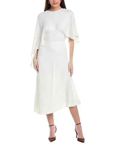 BRAND NEW REISS NAOMI-CAPE IVORY MAXI DRESS SIZE 14