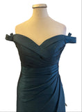 BRAND NEW  SEXYHER TEAL OFF SHOULDER EVENING/PROM DRESS SIZE 8