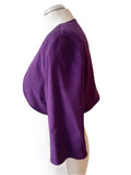COAST PURPLE BOLERO 3/4 SLEEVE JACKET SIZE 16
