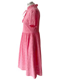 BRAND NEW BARBOUR PALMETTO PINK BRODIERE ANGLAISE MIDI DRESS SIZE 10