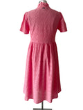 BRAND NEW BARBOUR PALMETTO PINK BRODIERE ANGLAISE MIDI DRESS SIZE 10