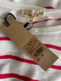 BRAND NEW PHASE EIGHT CHIKA RASPBERRY PINK & WHITE STRIPE LINEN BLEND JUMPER SIZE 14