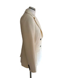 HOBBS IVORY COLLARED FITTED JACKET SIZE 10