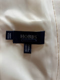 HOBBS IVORY COLLARED FITTED JACKET SIZE 10