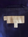 BRAND NEW HOBBS VIOLET BLUE WOOL & SILK MIX FITTED JACKET  SIZE 10