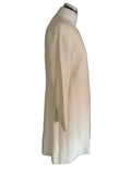 JAEGER SILK & LINEN MIX IVORY EDGE TO EDGE SPECIAL OCCASION DRESS COAT  SIZE 8