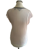 NEW TED BAKER ILENIA PINK FLORAL PRINT FRONT BODICE SLEEVELESS TOP SIZE 0/ XS