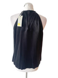 BRAND NEW BODEN BLACK SATIN OPEN SHOULDER TOP  SIZE 14