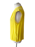 LK BENNETT NEMA 100% SILK YELLOW SLEEVELESS TOP  SIZE 14