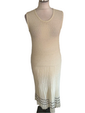 TRICOUILLE IVORY BOUCLE RIB KNIT 3 PIECE SKIRT, TOP & CARDIGAN SET SIZE 12