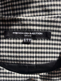 BRAND NEW FRENCH CONNECTION BLACK & WHITE CHECK WAISTCOAT TUNIC  SIZE 10