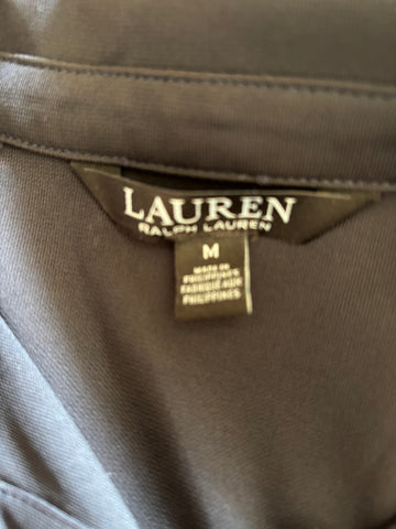 RALPH LAUREN NAVY BLUE LONG SLEEVED SHIRT SIZE M