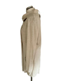 BRAND NEW COUNTRY CASUALS OATMEAL WRAP FRONT CARDIGAN SIZE M