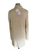 BRAND NEW COUNTRY CASUALS OATMEAL WRAP FRONT CARDIGAN SIZE M