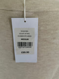 BRAND NEW COUNTRY CASUALS OATMEAL WRAP FRONT CARDIGAN SIZE M