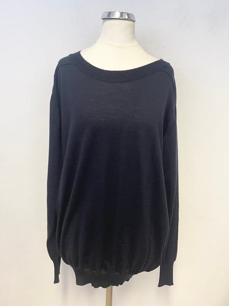 BRAND NEW JOHN SMEDLEY ATWOOD MDNIGHT BLUE JUMPER SIZE M