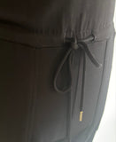 ME+EM BLACK SPAGHETTI STRAP DRAWSTRING WAIST JUMPSUIT  SIZE 10