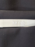 HUGO BOSS VIRGIN WOOL NAVY BLUE PENCIL SKIRT  SIZE 8