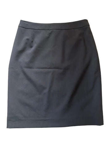 HUGO BOSS VIRGIN WOOL BLACK PENCIL SKIRT SIZE 8