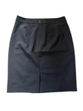 HUGO BOSS VIRGIN WOOL BLACK PENCIL SKIRT SIZE 8