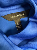 KAREN MILLEN ROYAL BLUE CUT OUT NECKLINE SLEEVELESS TOP SIZE 12