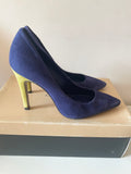 CARVELA ROYAL BLUE & CITRUS SUEDE HIGH HEEL SIZE 3.5/36