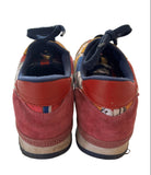 CAROLINA HERRERA MONOGRAM LOGO MULTI COLOURED CLOTH & LEATHER TRAINERS SIZE 4/37
